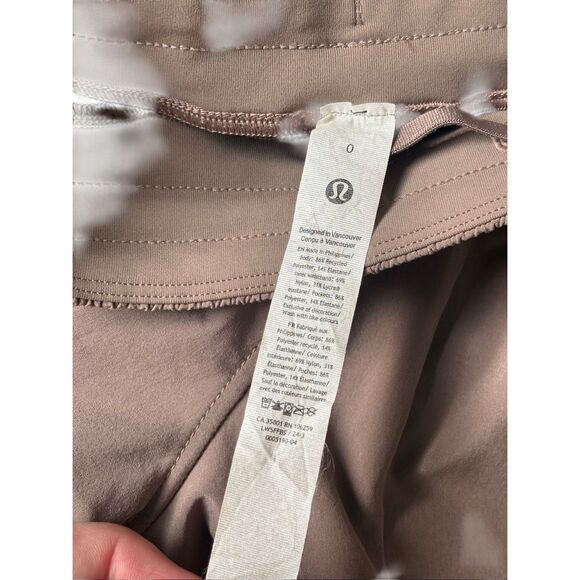 Lululemon Swift Mid Rise Wide Leg Pants size 0 Blush Pink Taupetastic - Picture 7 of 14